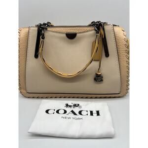 Coach Dreamer 36 In Colorblock With Whipstitch Ivory Multi/Pewter 69613 NWT